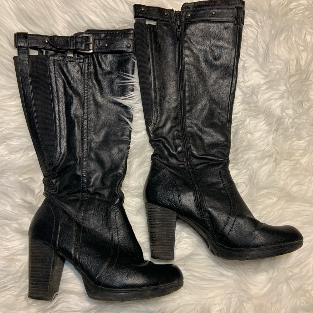 Baretraps black tall black boots! Sz 8.5. SEXY!!